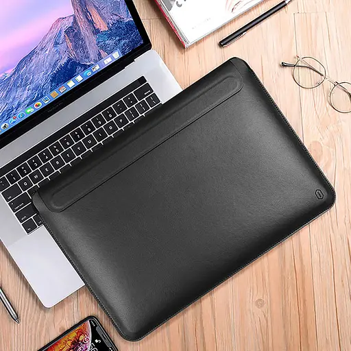 Чохол з підставкою WIWU SKIN PRO Portable Stand Sleeve 13.3" Чорний - фото 5