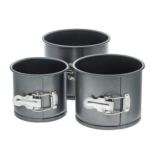 Набір з 3 роз'ємних форм для випікання паски великоднього хліба з антипригарним/тефлоновим покриттям, A-plus 83076 - фото 1