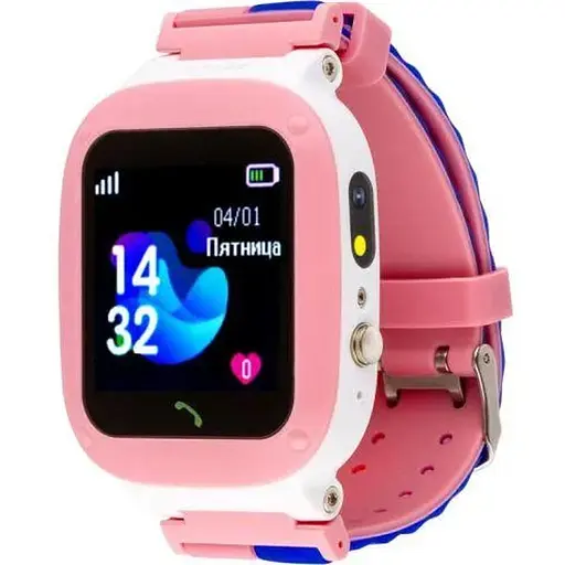 Smart Watch AmiGo GO004 Splashproof Camera+Led Pink UA UCRF - фото 1