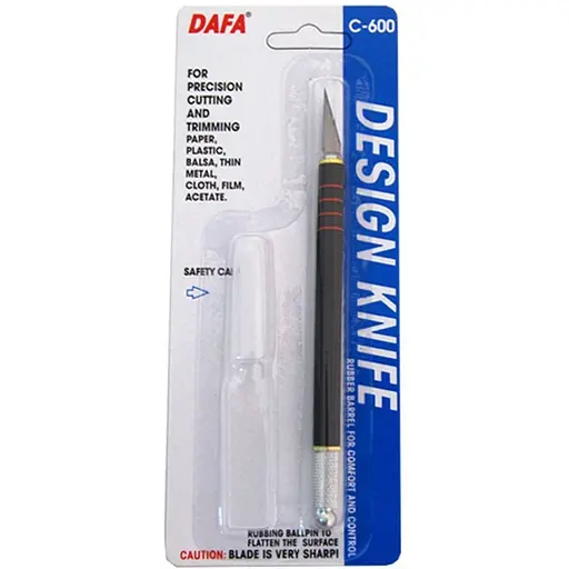Ніж макетний Dafa C-600 пластикова ручка - фото 1