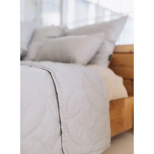 Набір Sonex Hawaii: покривало двостороннє 240х220 см + наволочка 70х50 см 2 шт. світло-сірий (SO102526) - фото 5