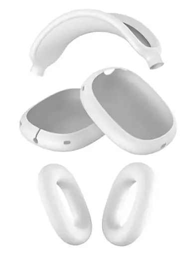 Чохол-накладка DK для Apple AirPods Max 1/2 | Silicone Candy Friendly 3в1 (white) - фото 3