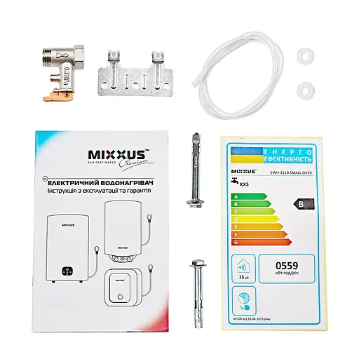 Водонагреватель "Над мойкой" Mixxus EWH-1110 Small Over накопительный 10 л мокрый тэн 1,5 kW WH0606 - фото 2