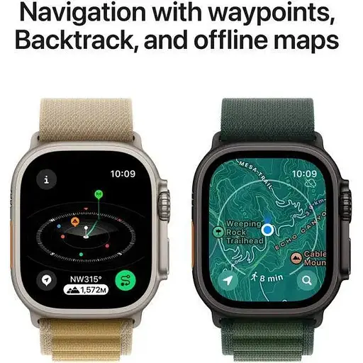 Смарт-часы Apple Watch Ultra 2 GPS+Cellular 49mm Natural Titan. Case w. Tan Alpine Loop - Большой MX4H3 - фото 7
