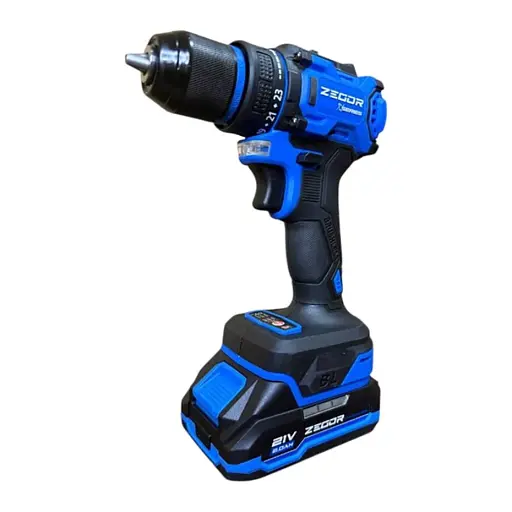 Шуруповерт аккумуляторный универсальный Zegor CDAX-21BL/21В/50 Нм/две скорости/2 батареи 21 В 2 Ач/Реверс/Подсветка
 - фото 4