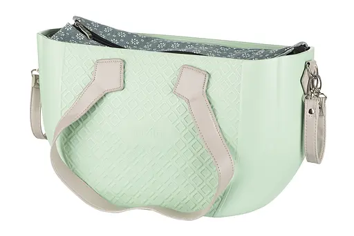 Сумка MyMia ручки эко-кожа, коврик, ремни для коляски, мятно-серый Nuvita det0018667 - фото 5