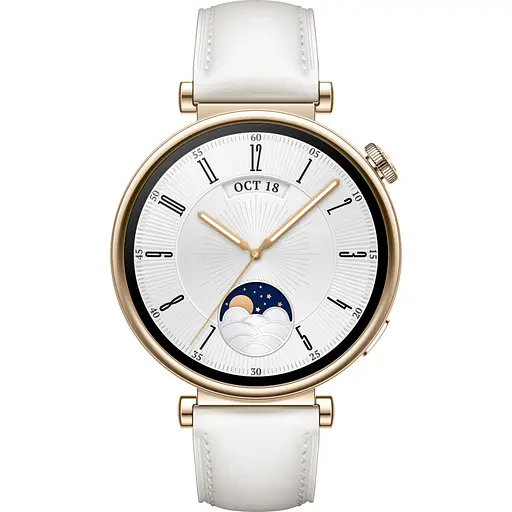 Смарт-годинник Huawei WATCH GT 4 41mm Classic White Leather (55020BJB)