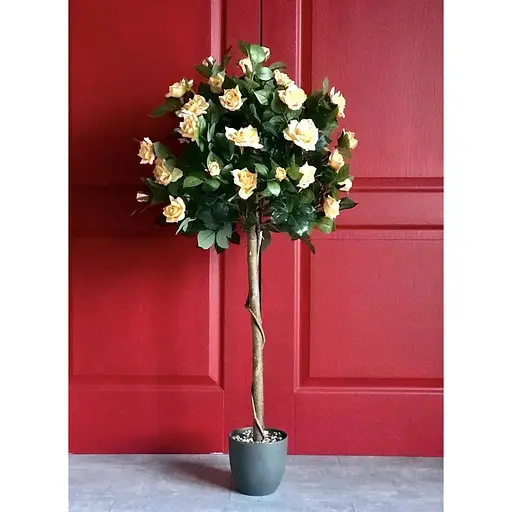 Троянда штучна штамбова чайна 120 см у горщику - фото 2