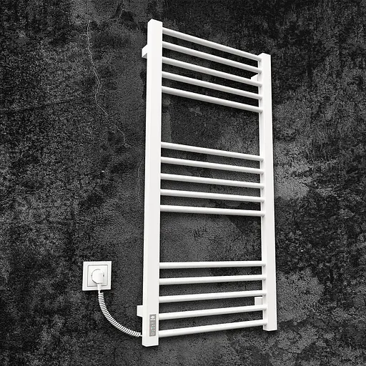 Електрична рушникосушарка Kosser Степ 1000x500 EL тайм. білий ДСТ03ELW, Білий матовий, Ліве - фото 1