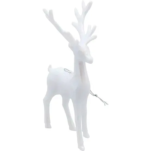 Украшение декоративное Chomik Олень пластик белый 9x15 см (BAI5928) - фото 2
