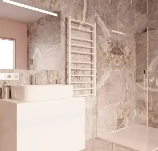 Електрична рушникосушка Heizung 1160x550 права з терморегулятором - фото 4