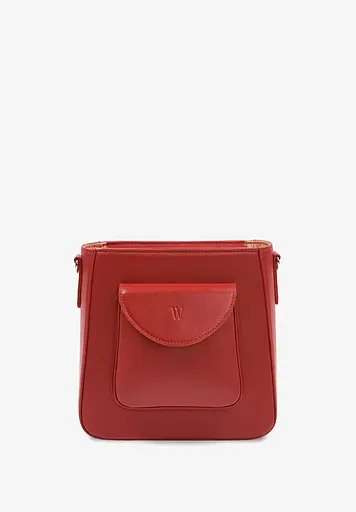 Жіноча шкіряна сумка Stella червона - фото 3