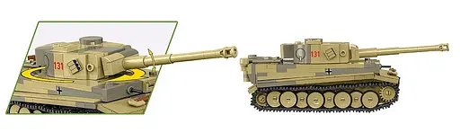 Конструктор дитячий танк PANZER VI TIGER I no. 131 COBI 2734 - фото 6