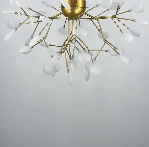 Нежный светильник с лепестками на 36 ламп в корпусе золото Line.F Цвет плафона Графитовый - фото 4