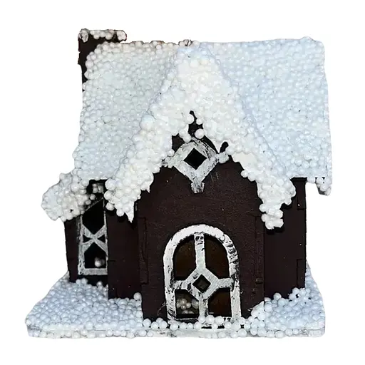 Домик декоративный новогодний деревянный 10х10х10 см. Dashuri 8066770909