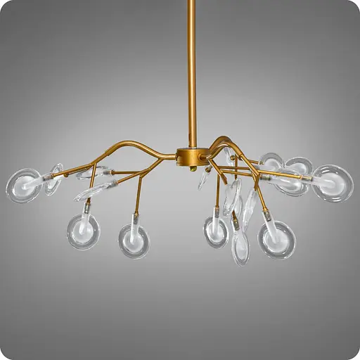 Люстра підвісна 517 Dlight на 18 ламп Золото Сатін (01949) - фото 1