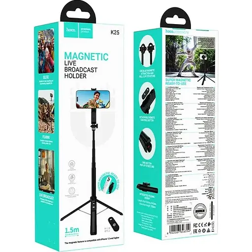 Селфі-монопод Hoco K25 Sherkhan Magnetic [138658] - фото 5
