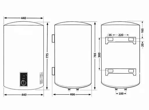 Водонагреватель электрический Thermo Alliance, 2 кВт, сухой ТЭН, 80 вертикальный, цилиндрический, черный (D80V20J3(D)KВ) - фото 9