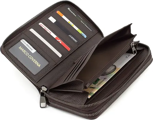 Чоловічий шкіряний клатч Marco Coverna 21х12х4 см sum0023142 - фото 7