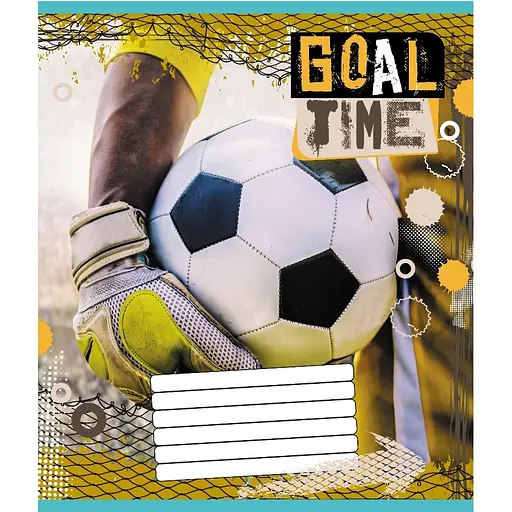 Зошит учнівський "М'яч" Leader 012-510027C-5 в косу лінію, 12 аркушів - фото 1