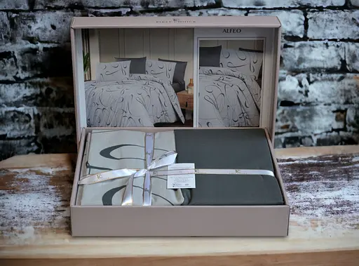 Постільна білизна Alfeo Anthracite Ранфорс First Choice pbe0051027 - фото 4