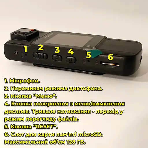 Нагрудна міні боді камера L11 FullHD 1080p / нагрудний відеореєстратор - фото 5