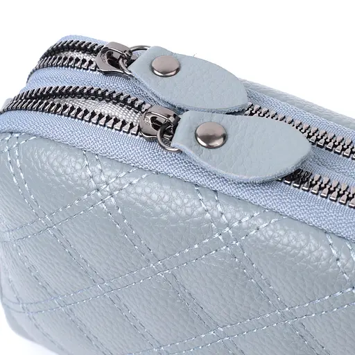 Женская сумка Vintage прошита ромбами на лицевой стороне из натуральной кожи 19.5х12.5х7 см sum0027020 - фото 8