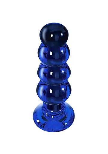 Анальна пробка Radiant Glass Buttplug 11.5 см (синій)