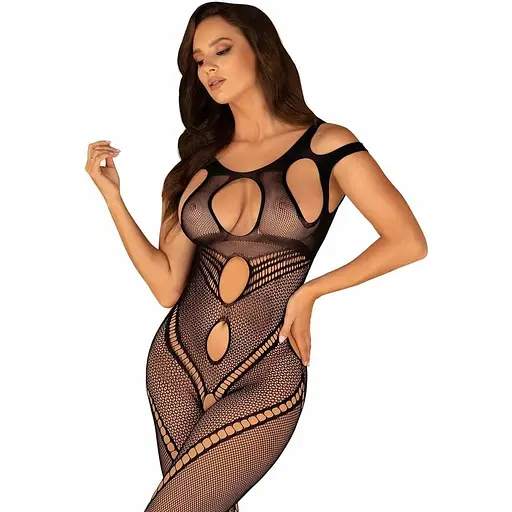 Бодістокінг Obsessive Bodystocking G322 S/M/L чорний