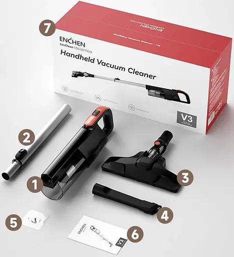 Пилосос без мішка Enchen Vacuum Cleaner V3 - фото 5