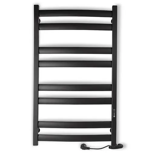 Електрична рушникосушарка Laris Зебра Атлант ЧФЧ8 500x900 Е права R3 73207621, Чорний матовий, Праве, Електронний - фото 2