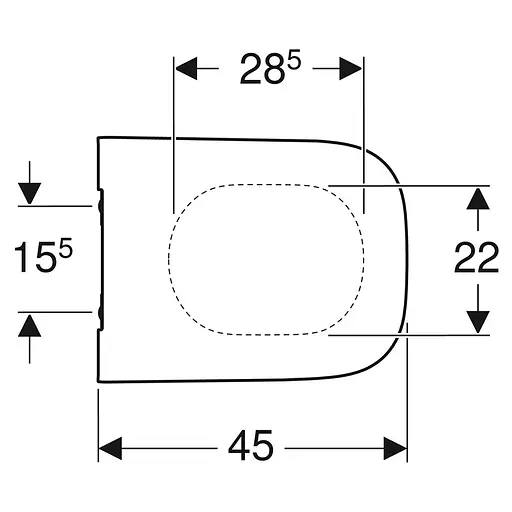 Сидение для унитаза Geberit Smyle Square 500.237.01.1 Soft Close, Белый - фото 3