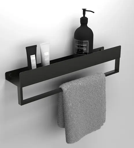 Полиця для ванни Rea SF01 45 black matt REA-06000, Чорний матовий - фото 3