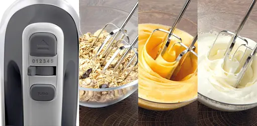 Gorenje Міксер ручний 500 Вт насадки-4 винчики, турборежим, чорний - фото 4