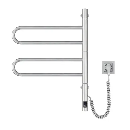 Электрический полотенцесушитель Navin Fouette 480x600 Sensor с таймером 00-044050-5080, Хром, Электронный - фото 3