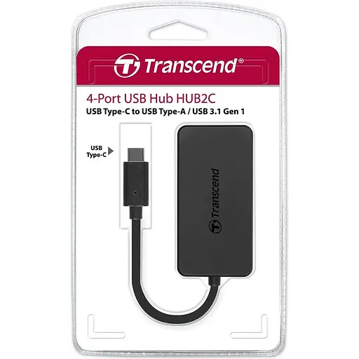 USB-хаб Transcend USB Type-C HUB 4 ports (TS-HUB2C) - фото 4