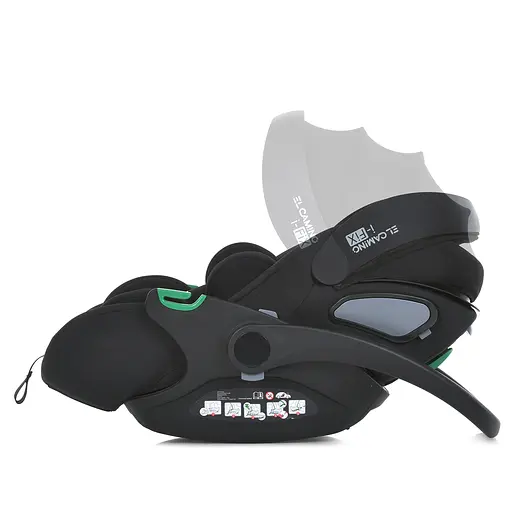 Автокрісло дитяче El Camino ME 1110 i-FIX Jet Black - фото 3