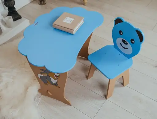 Дитячий письмовий столик та стільчик кришка Хмара Зайчик - фото 5