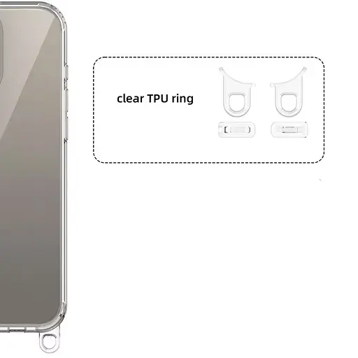 Чохол Epik TPU Transparent with Straps для Apple iPhone 15, 6.1 Light Purple - фото 5