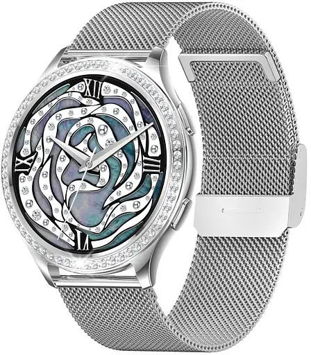 Смарт-часы LEMFO AK53 стальной ремешок Silver Silver (16364) - фото 2