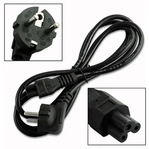 Кабель питания TCOM 3 pin клевер Iec C5 для ноутбука 1.5 м