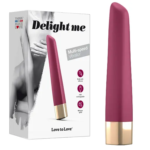 Вібратор Love To Love Delight Me 12.5 см бордовий - фото 3