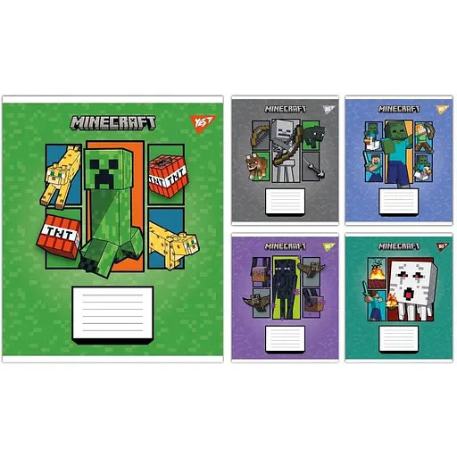 Зошит учнівський "Minecraft Arrows" Yes 767570 12 аркушів 1 шт. в асортименті - фото 1