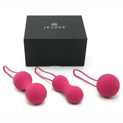 Набір вагінальних кульок Je Joue Ami Fuchsia, діаметр 3,8 см, 3,3 см, 2,7 см, 54 г, 71 г, 100 г - фото 4
