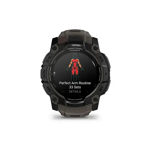 Смарт-годинник Garmin Instinct 3, 50mm, AMOLED, Black Bezel with Charcoal Band, GPS (010-03020-00) - фото 2