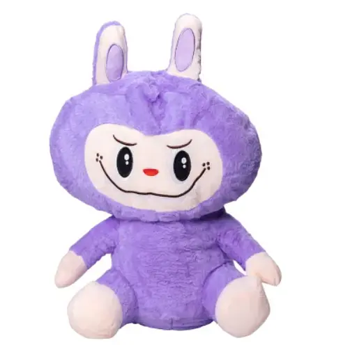 Детский набор Игрушка плед Лабуба фиолетовый мягкая игрушка с пледом для детей - фото 4