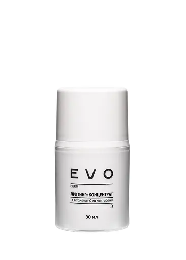 Ліфтинг-концентрат для обличчя з вітаміном С та пептидами EVO derm 30 мл - фото 1