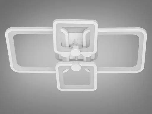 Плоска світлодіодна люстра з пультом, диммером, підсвіткою, 76W - фото 4