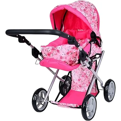 Дитяча коляска-книжка Melogo 9346 EVA  EVA 55×66×36 см рожева