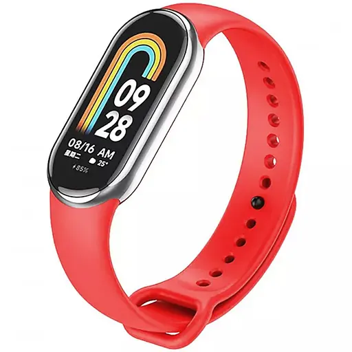 Силиконовый ремешок для Xiaomi Mi Band 8/9/10 Красный / Dark Red